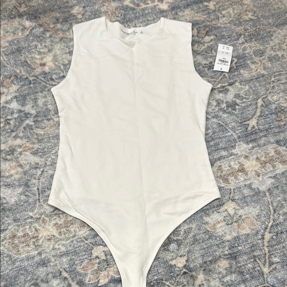 Abercrombie & Fitch White Bodysuit NWT